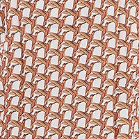 SHIRT GEOMETRIC BIRDS ORANGE - A Fish Named Fred