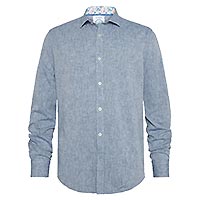 SHIRT LINEN COBALT - A Fish Named Fred