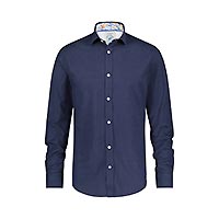 SHIRT LINEN DARK BLUE - A Fish Named Fred