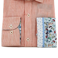 SHIRT LINEN ORANGE - A Fish Named Fred