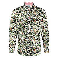 SHIRT OLIVES GREEN PINK - A Fish Named Fred