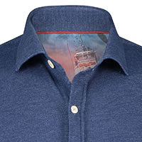 SHIRT PIQUE NAVY - A Fish Named Fred