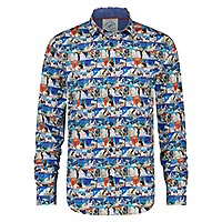 SHIRT POSTER PRINT BLUE - A Fish Named Fred