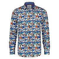 SHIRT POSTER PRINT BLUE - A Fish Named Fred
