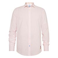 SHIRT STRIPES LINEN ORANGE - A Fish Named Fred