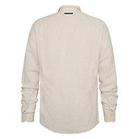 SHIRT STRIPES LINEN SAND - A Fish Named Fred
