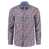 SHIRT WATERCOLOR LILY BURNT ORANGE - A Fish Named Fred