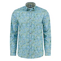 SHIRT WATERCOLOR LILY LIGHT BLUE - A Fish Named Fred