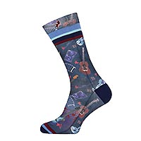 SOCK VARIOUS GUITARS NAVY - A Fish Named Fred