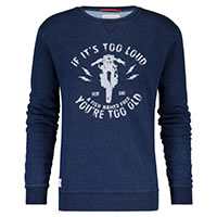 SWEATER INDIGO RETRO RACER - A Fish Named Fred