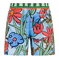 SWIMSHORT AFNF FLOWER CANVAS MULTICOLOR - A Fish Named Fred