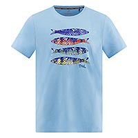 TSHIRT FISH PRINT BOY LIGHT BLUE - A Fish Named Fred