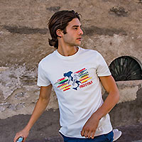 TSHIRT FRED D ITALIA WHITE - A Fish Named Fred