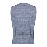 WAISTCOAT CHECK BLUE - A Fish Named Fred