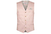WAISTCOAT CHECK SOFT PINK - Fred's Threads