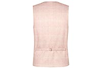 WAISTCOAT CHECK SOFT PINK - Fred's Threads