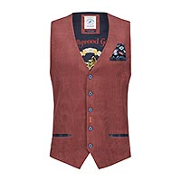 WAISTCOAT CHILI RED - A Fish Named Fred