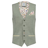 WAISTCOAT GREEN PIQUE - A Fish Named Fred