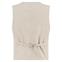 WAISTCOAT LINEN LOOK SAND - A Fish Named Fred