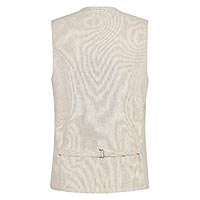 WAISTCOAT LINEN STRIPES SAND - A Fish Named Fred