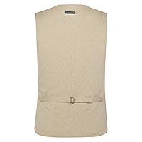 WAISTCOAT MELANGE PIQUE SAND - A Fish Named Fred
