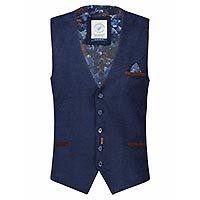 WAISTCOAT NAVY MELANGE  - A Fish Named Fred