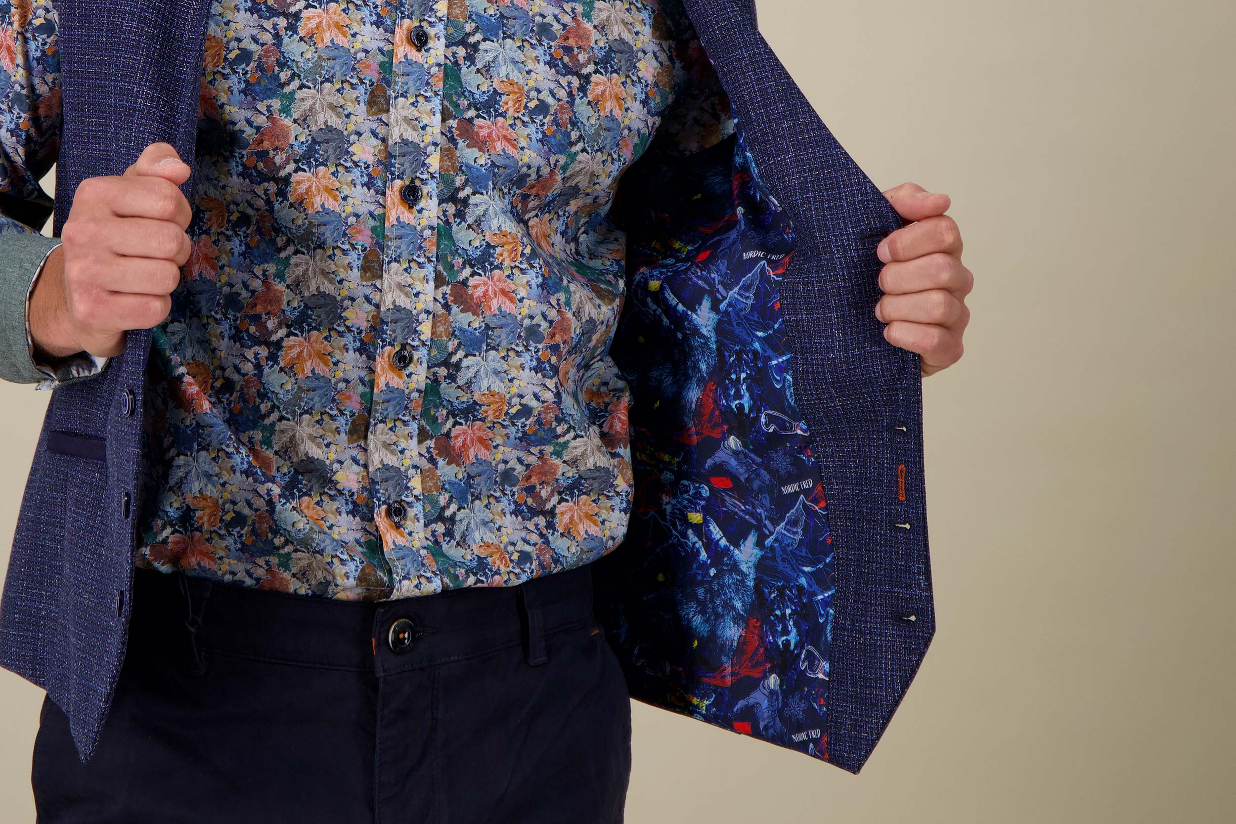 WAISTCOAT NAVY MELANGE  - A Fish Named Fred