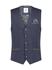 WAISTCOAT NAVY PIQUE - A Fish Named Fred