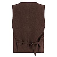 WAISTCOAT PIQUE CHOCLATE BROWN - A Fish Named Fred