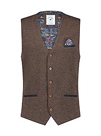 WAISTCOAT PIQUE CHOCOLATE - A Fish Named Fred