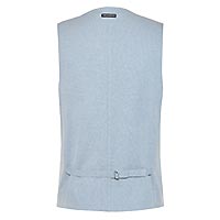 WAISTCOAT PIQUE LITE BLUE - A Fish Named Fred