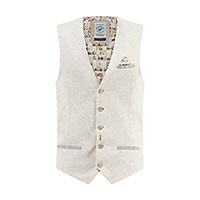 WAISTCOAT PLAID SAND - A Fish Named Fred