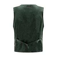 WAISTCOAT RIB DARK GREEN - A Fish Named Fred