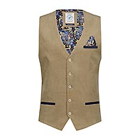 WAISTCOAT RIB SAND - A Fish Named Fred