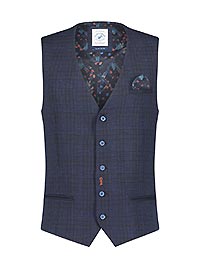 WAISTCOAT STRUCTURE NAVY - A Fish Named Fred