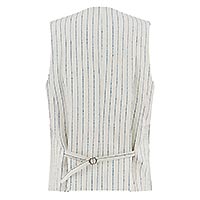 WAISTCOAT STRUCTURE STRIPES WHITE - A Fish Named Fred