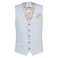 WAISTCOAT SUMMER BLUE LOOK - A Fish Named Fred