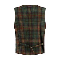 WAISTCOAT TARTAN DK GREEN - A Fish Named Fred
