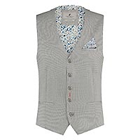 WAISTCOAT THREADS GREY STRUCTURE - Fred's Threads