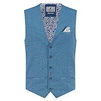 WAISTCOAT THREADS NAVY STRUCTURE - Fred's Threads