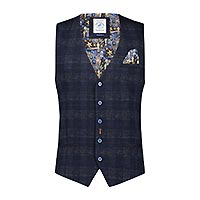 WAISTCOAT TRAVEL NAVY - A Fish Named Fred