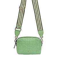 SAC KAIA RAFFIA LIME - Abro