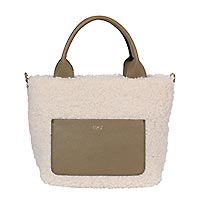 SAC RAQUEL ECOFUR IVORY SIENA - Abro