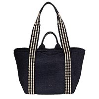 SAC SHOPPING KAIA RAFFIA NAVY - Abro