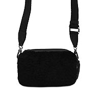 SAC TINA BIG SHEARLING BLACK - Abro