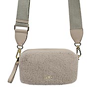 SAC TINA BIG SHEARLING NATURAL - Abro