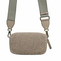 SAC TINA BIG SHEARLING NATURAL - Abro