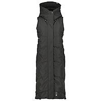 JUNE LONG VEST BLACK - Alife and Kickin