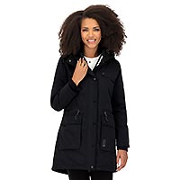 PARKA CHARLOTTE BLACK - Alife and Kickin