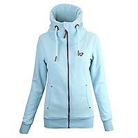 VIVIAN HOODIE ZIP ICE BLUE - Alife and Kickin